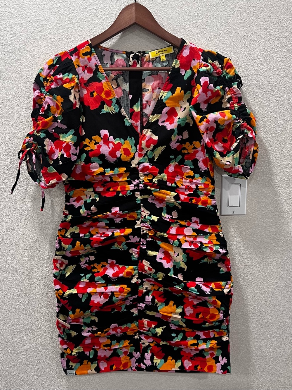 Circus Ivy by Sam Edelman Women's Floral Mini Dress Size L Summer Vacation Party